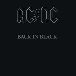 AC/DC - Back In Black vinyl album cover