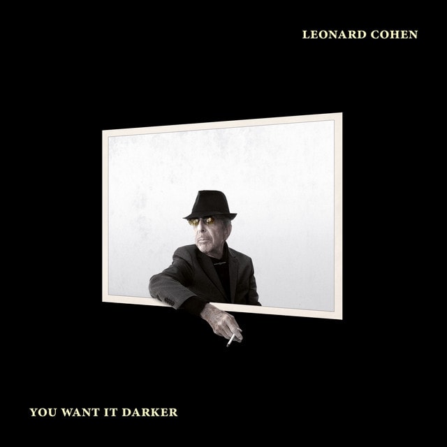 Leonard Cohen - You Want It Darker vinyl album cover at The Kilmorna Collection