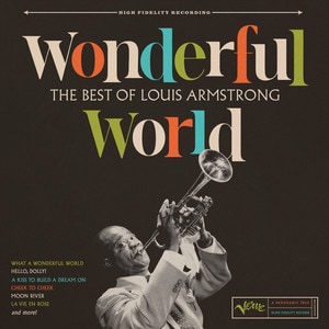 Louis Armstrong - Wonderful World: The Best Of Louis Armstrong vinyl album cover