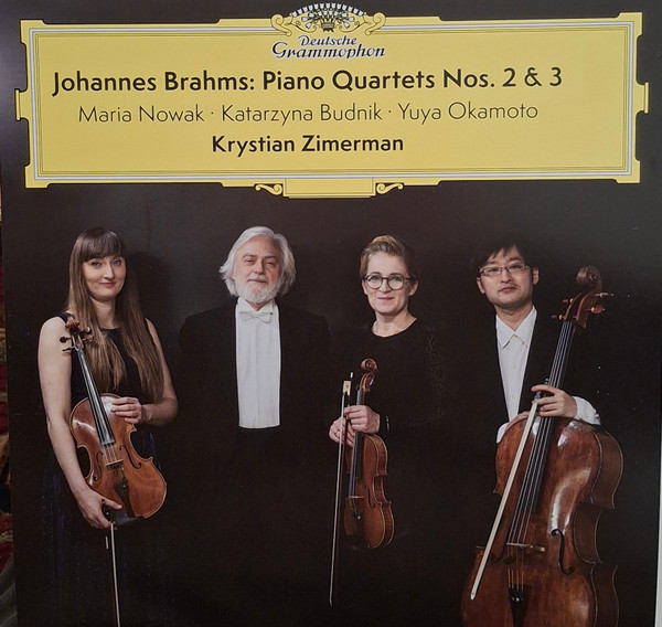 Krystian Zimerman, Maria Nowak, Katarzyna Budnik & Yuya Okamoto - Brahms: Piano Quartets Nos. 2 & 3 album cover