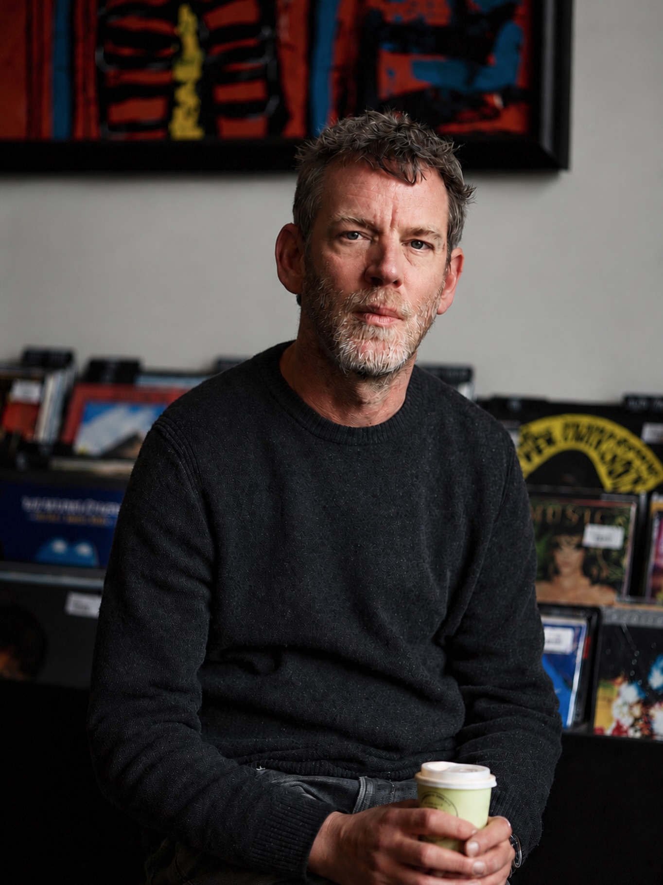 Eamon Lane inside The Kilmorna Collection record shop in Listowel