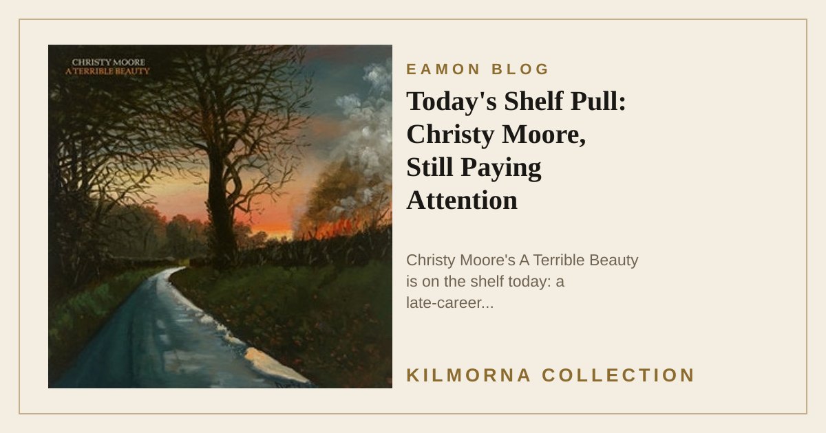 Christy Moore - A Terrible Beauty LP vinyl cover